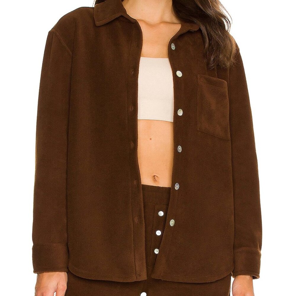 DONNI. Polar Fleece Shirt Jacket